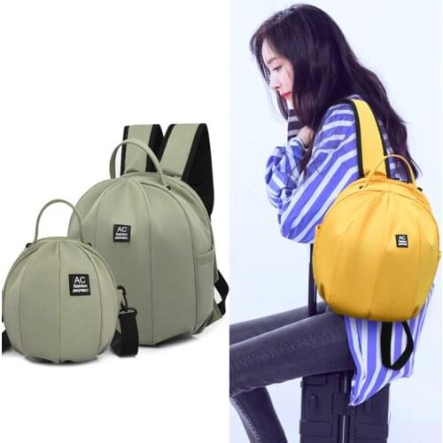 Fashion Pleated Beetle Backpack Classic Texture Chic Nylon Women/Men Casual Mini School Shoulder Bag Couples backpack