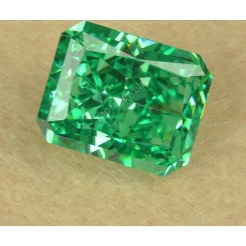 Sale 8A Green Paraiba Stone Radiant Diamond Cut Octagon Shape Cubic Zircon Lab Grown Gems Loose Beads For Jewelry Accessories