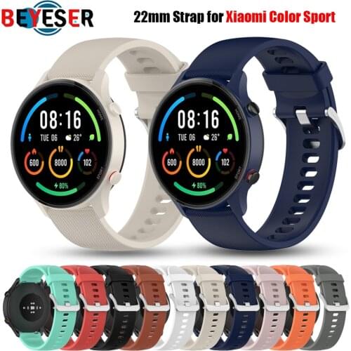 For Xiaomi Smart Watch Color Strap 22mm watch band Mi Watch Color Sports Silicone Bracelet For Huami Amazfit GTR 47mm Watchbands