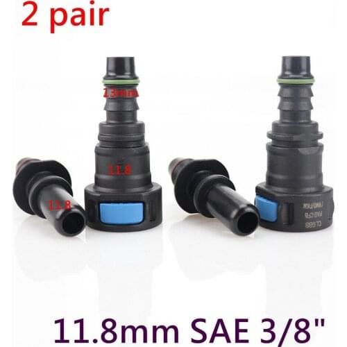 11.8 FKM Fuel Line Rubber Hose Coupler Car Fuel Line Hose Coupler Quick Release Connect Connector Car Accessories
