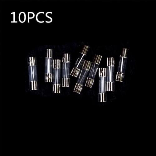 10Pcs 5x20mm Fast Quick Blow Glass Tube Fuse Assorted Kit Fast Blow Glass Fuses 1A 2A 3A 5A 7A 8A 10A 15A 20A/250V 5*20mm