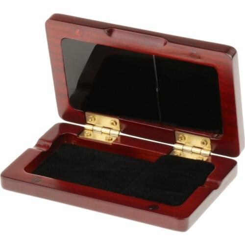 Oboe Reed Case Storage, Wooden Cover Reed Case Holder Storage Box for 2pcs Reeds Cover