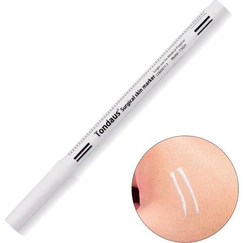 1 pcs Single head tattoo eyebrow eyebrow shape design positioning marker pen white ink smooth lip bleaching mark waterproof pen