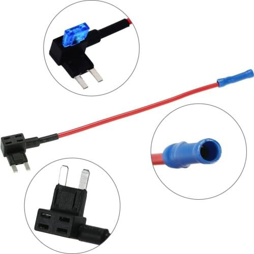 10Pcs Fuse Extractor 12V Car Add-a-circuit Fuse TAP Adapter Mini Blade Fuse Holder ATM APM