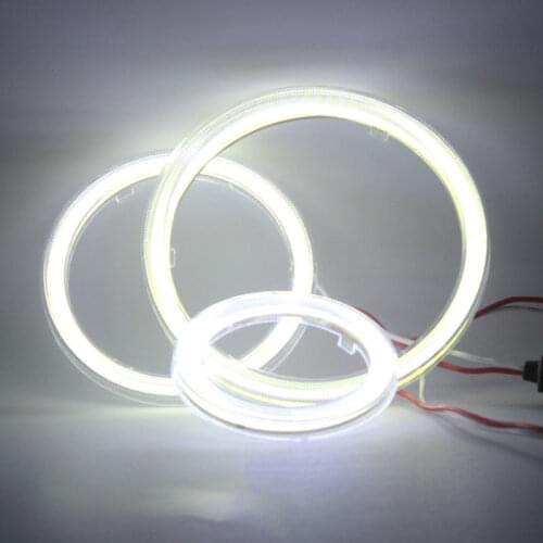 2Pcs DRL Daytime Running Headlight Lamp Car Angel Eyes Led Halo Ring Headlight DRL 12V 60MM 70MM 80MM 90MM 100MM 110MM 120MM