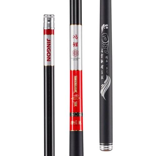 3.6m-7.2m Fishing Rod Carbon Fiber Carp Feeder Fishing Poles Long Section Super Hard Hand Stick Vara De Pesca Fishing Tackle