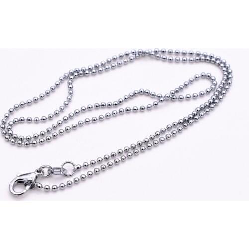 5pcs/lot 45cm Long Lobster Buckle Women Necklace BeadsChain, Hanging Pendant Homemade Necklace &Bracelet Z1-02