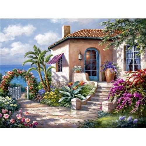 ArtBack 5D DIY Diamond Embroidery Scenery Full Drill Diamond Painting Cross Stitch Diamond Mosaic Landscape Rhinestone Picture