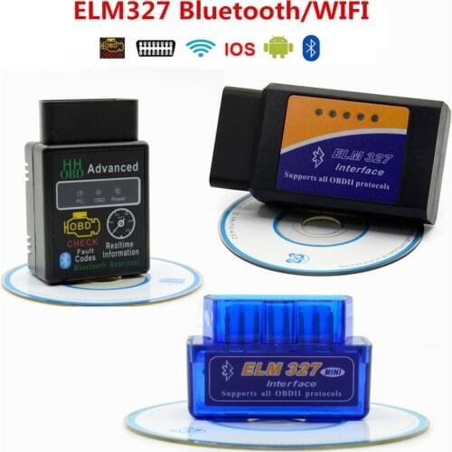 2021 Newest ELM327 ELM 327 V2.1 / V1.5 Car Code Scanner Tool Bluetooth Super MINI ELM327 OBD2 Suppot All OBD2 Protocols
