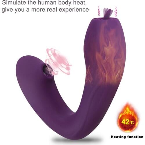 Wireless Remote Control Wear Panties Heating Sucking Tongue Licker G-spot Vibrator Dildo Anal Plug Male Female Sex Toy Store