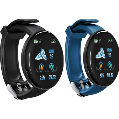 D18 Smart Watch Fitness Tracker Blood Pressure Heart Rate Smart Watch Sport Watch Men WomenWaterproof Smartwatch for Android IOS