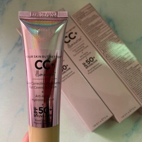 For Face It cosmetic It Your Skin But Better CC+ illumination Color Correcting illuminating Full Coverage Cream spf 50+ uva/uvb