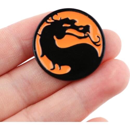 DZ1821 Game Dragon Creativity Cool Enamel Pins Badge for Backpack Collar Lapel Pin Hat Jewelry Birthday Gifts for Friends Men