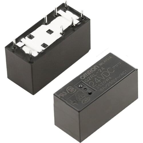 HOT NEW G2RL-24-24VDC G2RL-24 G2RL 24 24VDC G2RL24 24V relay DC24V Two open and closed 8A 250VAC 8PIN