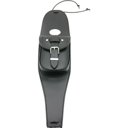 Custom Motorcycle Leather 4.5 Gallons Oil Fuel Tank Cover Panel Bag ToolBag For Harley Forty Eight Iron 883 Sportster XL 883