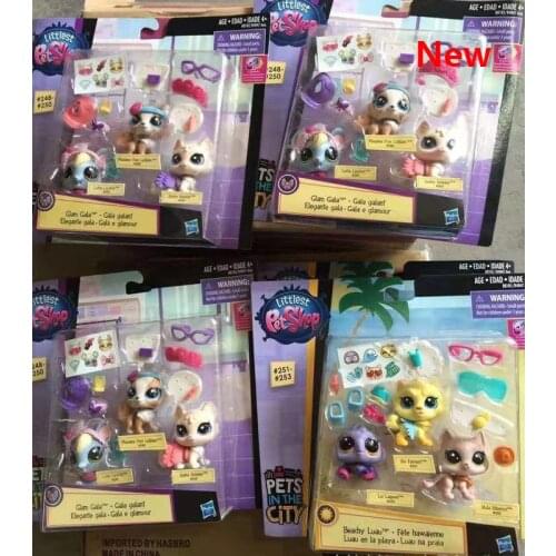 Hasbro Q LPS Littlest Pet Shop Action Figures Toy Figurines Mini Animal Dolls Collection Model Car Ornaments Anime Kids Toy Gift