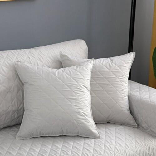 Washable Removable Sofa Pillow Case Throw Pet Dog Kids Furniture Protector Polyester Pillow Cover 45x45cm 1/2 Pcs funda almohada