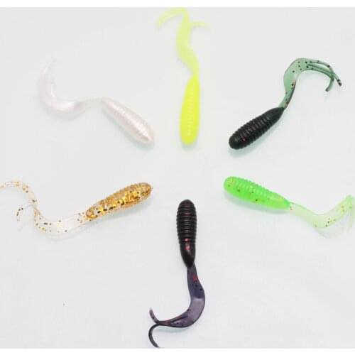 POETRYYI 1pcs Soft Fishing lure Worm Silicone Bait Wild Stick Lures Worm Lures Soft Tackle Carp bass Pesca Lures Trout Lure 50