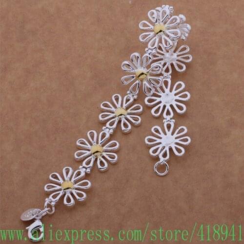 Silver Plated bracelet, Silver Plated fashion jewelry Color separation kao /eahamroa bbjajsqa AH110