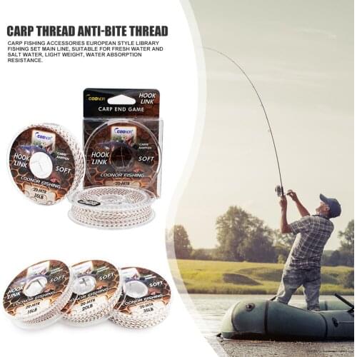 20m Practical Lead Core Carp Fishing Line 15 Lbs 20Lbs 35Lbs for Carp Rig Making Sinking Braided Line quick sinking