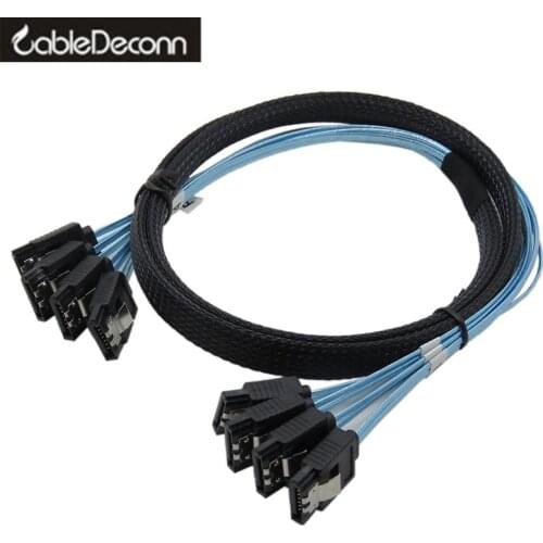 Sata cable Sata Sas Cable High Speed 6Gbps 4pcs/set High Quality for Server