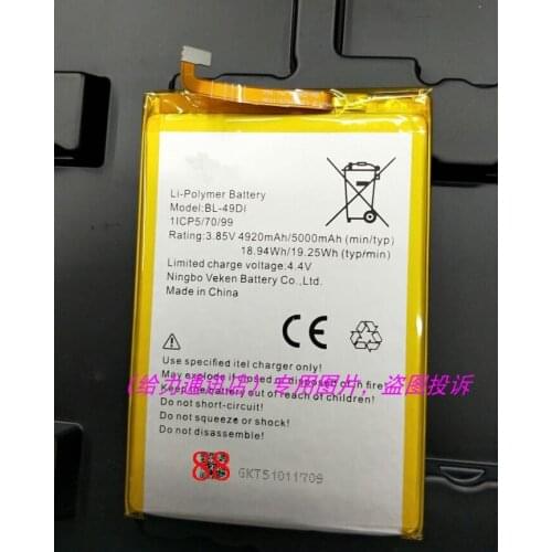 3.85V 5000 mAh BL-49DI Replacement Battery For Infinix BL-49DI Cell Phone Batteries withTools