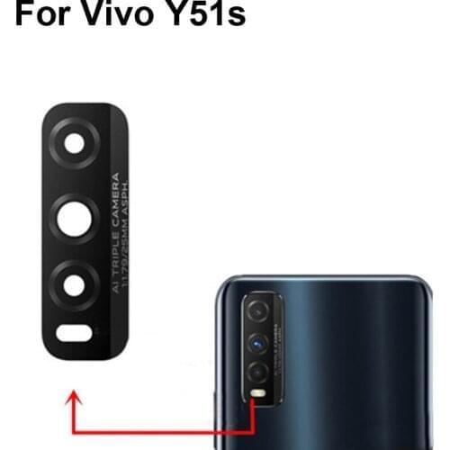 High quality For Vivo Y51S V2002A Back Rear Camera Glass Lens test good For Vivo Y 51S Replacement VivoY51s