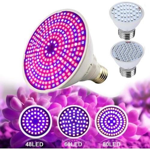 Led Grow Light Phytolamp for Plant Lamp Full Grow Tent Lamp Grow Lamp Indoor Lighting Hydroponic Growth Light E27/E14