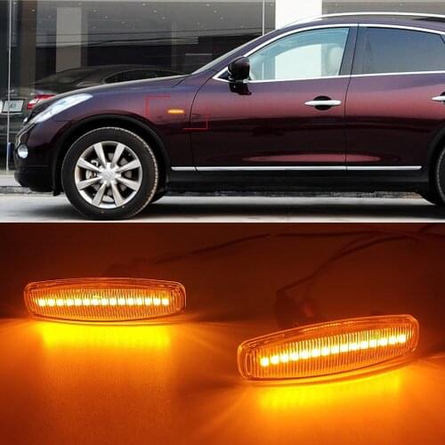 Led Dynamic Side Marker Turn Signal Light For Infiniti EX25 EX35 EX37 FX35 FX37 FX50 For Nissan Fuga Murano Pathfinder Skyline