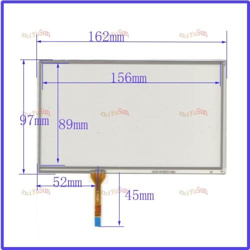 ZhiYuSun 7nch 4lines resistance screen 162*97mm suitable this is compatible blass suitable