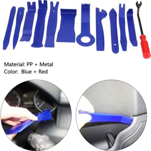 1 Set 12pcs Car Interior Radio Audio Door Panel Clip Trim Dashboard Removal Opening Tool Kit Car Styling