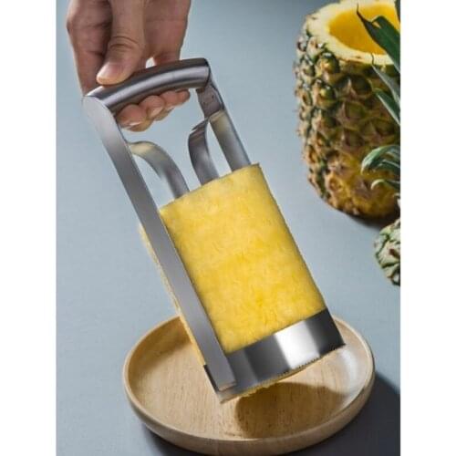 Stainless Steel Pineapple Peerler Machine Corer Fruit Slicer Parer Cutter High Qualtiy Kitchen Gadget Fruit Cutting Tool 1pc