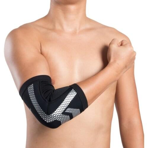 Kuangmi 1 PC Sport Elbow Pads Relieve pain and prevent muscle sprains compression Elbow Sleeve Protector Best gift to family