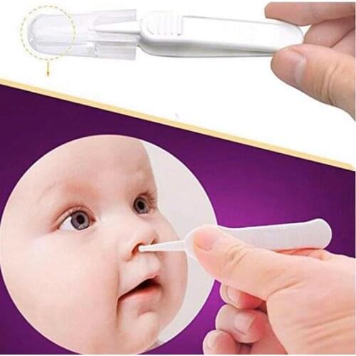 10pc/lot Baby Ear Nose Navel Plastic Clean Tweezer Infant Tweezers Pincet Safety Forceps