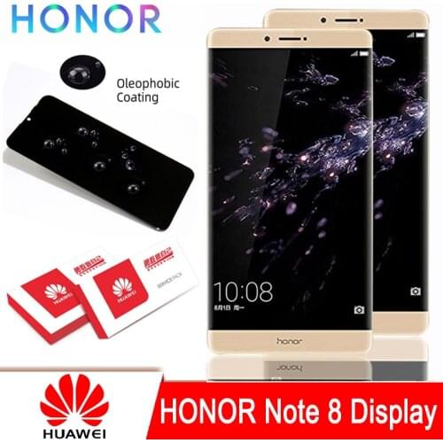 100% Original 6.6'' LCD with Frame for Huawei Honor Note 8 Display Touch Screen Digitizer for Huawei Honor V8 Max Repair Parts