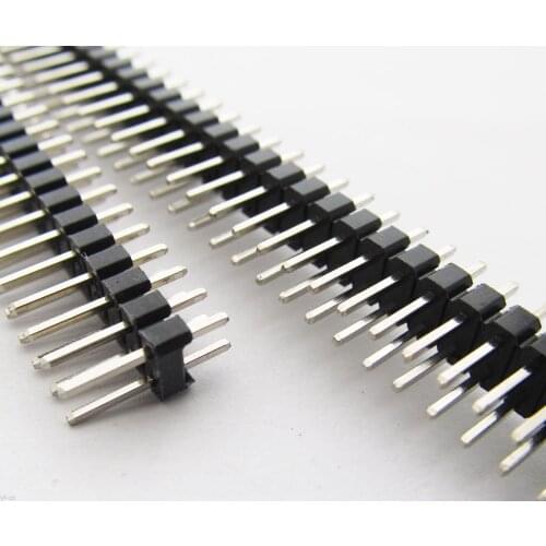 1pc Double Row 2x 40pin Male 2.54mm Pitch Flat PCB Panel Breakable Pin Header