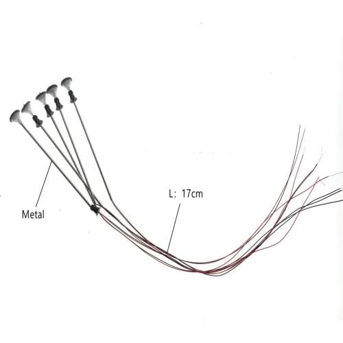 20pcs Model Train Railway Lamps 1/100 Scale 7cm High Miniature Led 3V Street Double Headcopper Light For Architectural Layout