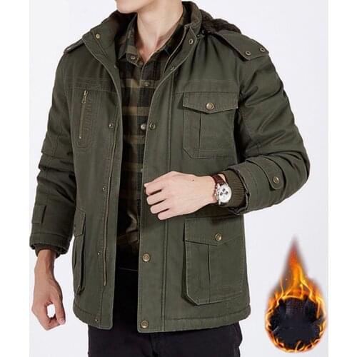 2020 High Quality Winter Jacket Men Hooded Outwear Thick Windbreaker Parka Men Warm Wool Liner Long Coat Male Plus Size M-4XL