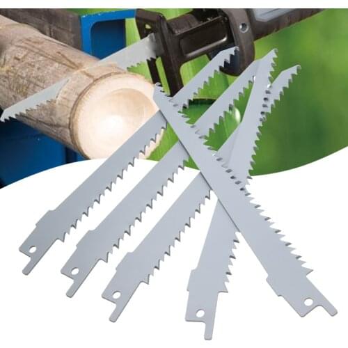 5pcs 150mm Sabre Saw Blades Wood Pruning HCS Reciprocating Saw Blades Clean For Wood Platic Cutting Tool