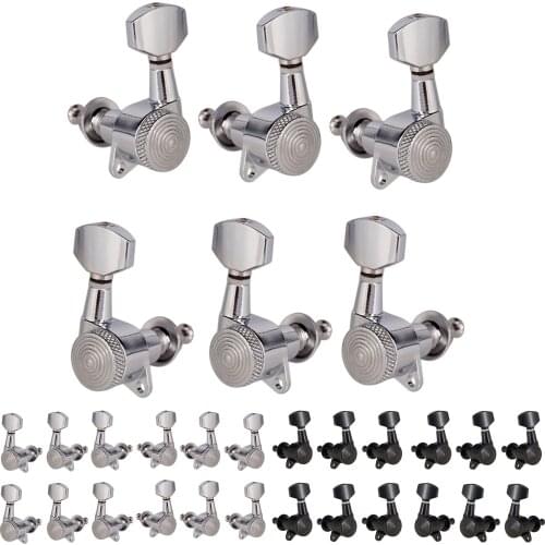 6 Pieces Guitar Tuning Pegs Open Mechanical Heads Tuners Keys