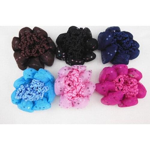 60 Pcs Girl Women Shiny Hair Bun Hair Cover Hair Snood For Ballet Dance Skating Crochet 6 Beautiful Colors Hair Accessory