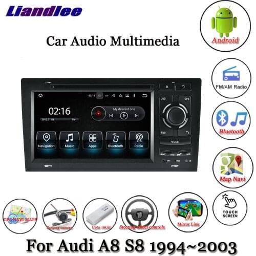 Car Android Multimedia System For Audi A8/S8 D2/4D 1994-2003 Radio GPS Navigation Player Carplay Auto Stereo HD Screen