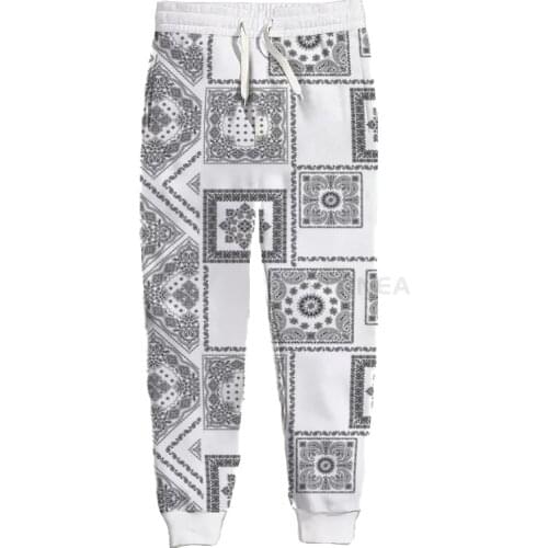 New Fashion Bandana Graphic Spring Autumn Winter Hip Hop Casual Brand 3D Print Paisley Pants Polyester v8