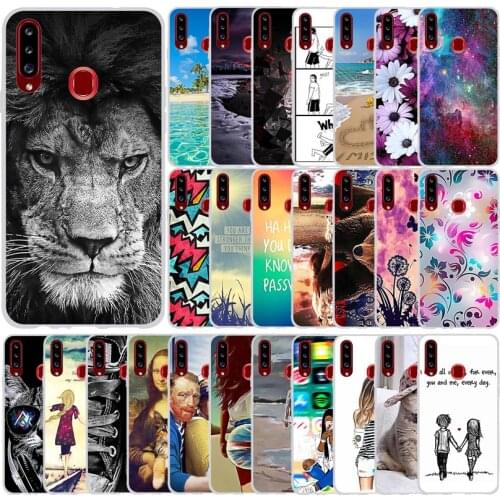 For Samsung Galaxy A20S Case Cover Slim Funda Painted Clear Soft TPU Phone Cases For Samsung A20S A 20s Silicone Back Cover Capa