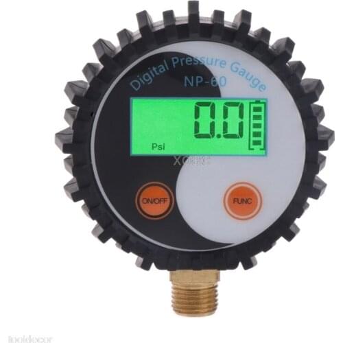 0-10 Bar G1/4 Battery Power Digital Gas Pressure Gauge Tester Detector 0~145psi M13 dropship