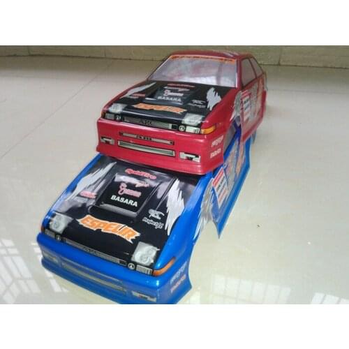 Ewellsold 072 1/10 Scale On-Road Drift Car Painted PVC Body Shell 190MM for 1/10 Radio controlled car 2pcs/lot
