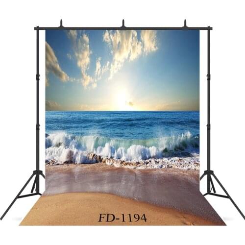 Sky Sea Beach Photography Background for Photo Shoot Child Kids Baby Vinyl Cloth Computer Printed Photo Backdrop Photo Studio