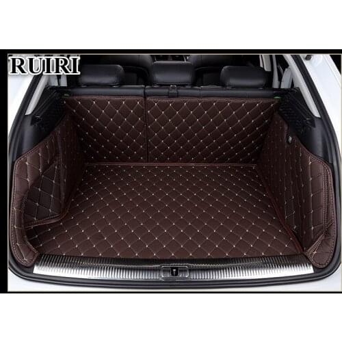 Good quality! Full set car trunk mats for Audi Q3 2018-2011 waterproof cargo liner mats boot carpets for Q3 2014,Free shipping
