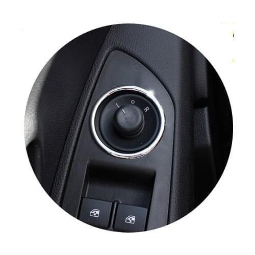 ABS Chrome decorative circle cool rearview mirror knob For Chevrolet Cruze hatchback Malibu AVEO Trax Opel mokka ASTRA J