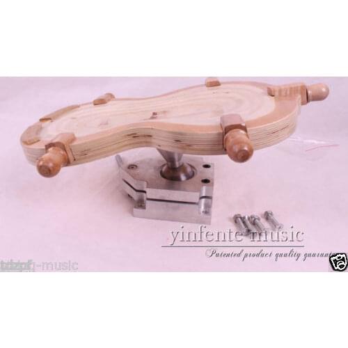 Violin Tools Violin Maker Tool 4/4 Wooden Salver Rotating Trestle Metal Body Violin Accessory #20-MX